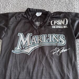 Autographed Miguel Cabrera MLB Florida Marlins Black Jersey SGA Youth XL Mens S